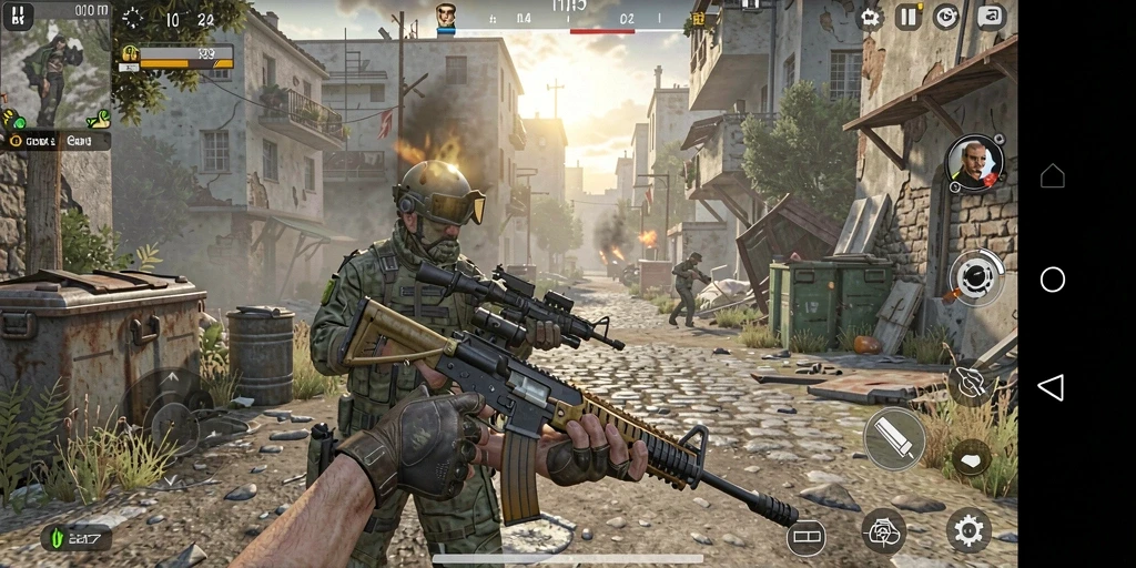 Tampilan antarmuka yang menarik saat memulai game.