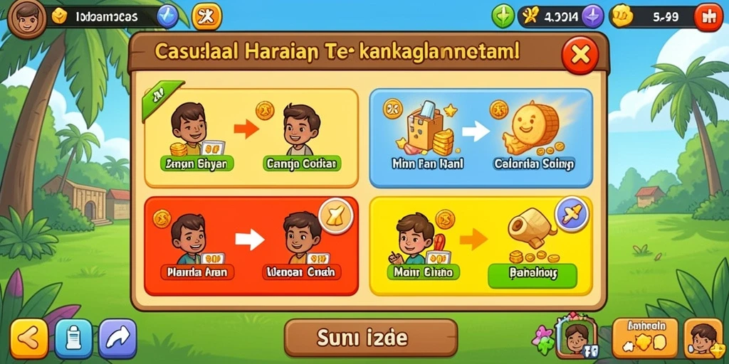 Tampilan antarmuka pengguna yang menarik