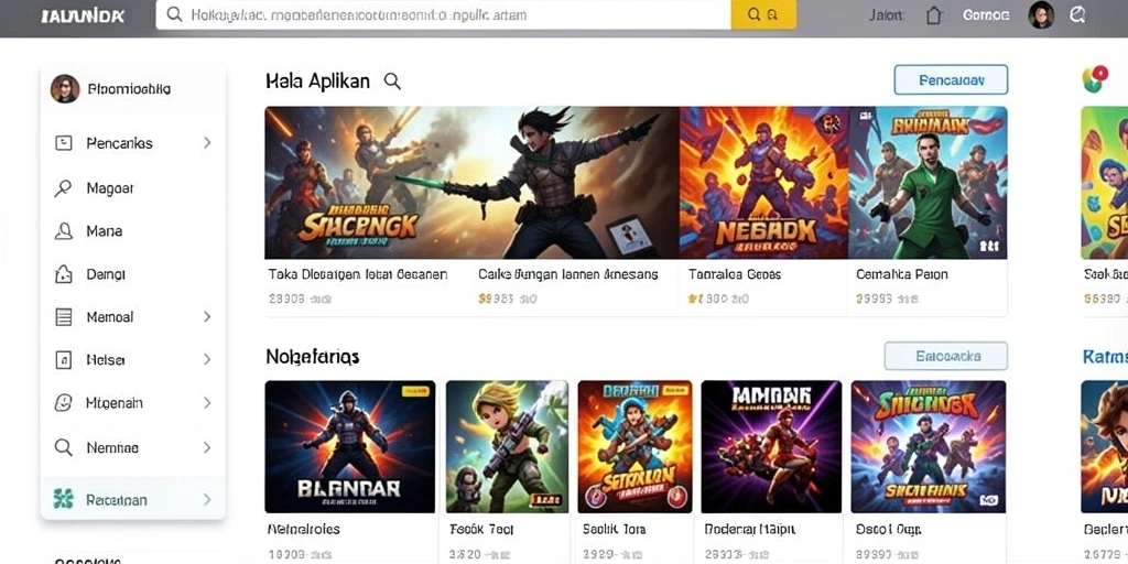 Tampilan awal yang menarik dan mudah dipahami.