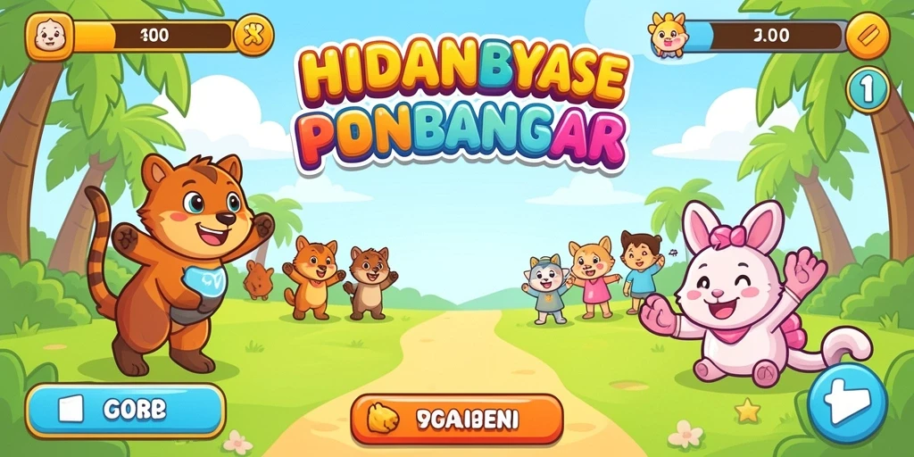 Tampilan antarmuka game yang menarik dan intuitif.